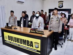 Hari Bhayangkara Ke-76, Polres Bulukumba Mengikuti Doa Bersama Lintas Agama Secara Virtual