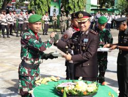 Upacara Hut TNI, Kapolres Bulukumba Beri Kejutan Ke Dandim 1411