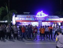 Kabag Ops Polres Bulukumba Pimpin Apel Gabungan Pengamanan Malam Tahun Baru 2023