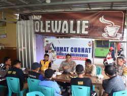 Kembali Polres Bulukumba Gelar Jumat Curhat Bersama Warga Di Warkop