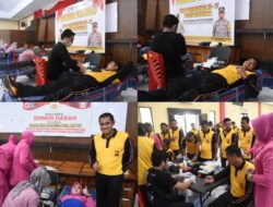 Sambut Hari Bhayangkara Ke-77 Polres Bulukumba Gelar Kegiatan Donor Darah