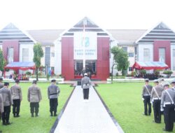 Meski Diguyur Hujan, Upacara Hari Jadi Bhayangkara Ke-77 Berjalan Lancar