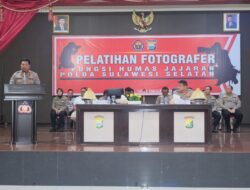 Tingkatkan Kemapuan Jelang Pemilu, Polda Sulsel Gelar Pelatihan Fotografi Bagi Personil Humas Jajaran Polda Sulsel