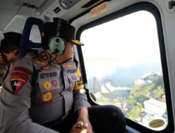 Kapolda Sulsel Pantau Pengamanan Giat Jalan Santai Cawapres Gibran LEWAT UDARA