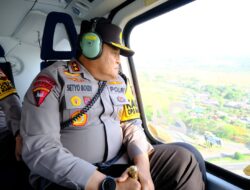 Kapolda Sulsel Patroli Udara Pantau Giat Capres Ganjar dan Cawapres Gibran di Kota Makassar