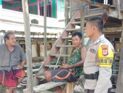 Jelang Pemilu 2024,Bhabinkamtibmas Sambang Warga,Imbau Jaga Kamtibmas