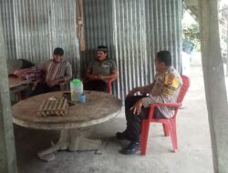 Bhabinkamtibmas Sambang Dan Patroli,Ajak Warganya Ciptakan Pemilu Damai
