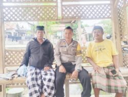 Sambang Dan Patroli,Bhabinkamtibmas Ajak Warganya Ciptakan Pemilu Damai