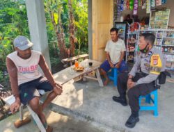 Wujudkan Pemilu Damai 2024, Bhabinkamtibmas Berikan Himbauan Kepada Masyarakat