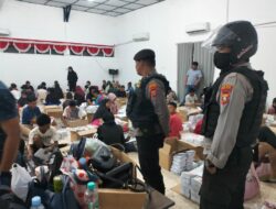 Anggota Patroli Presisi Sat Samapta Polres Bulukumba Rutin Patroli Cek Gudang Logistik Pemilu