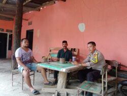 Wujudkan Pemilu Damai 2024, Bhabinkamtibmas Berikan Himbauan Kepada Masyarakat