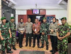 Sinergitas Polri dan TNI di Bulukumba Jaga Umat Kristiani Beribadah