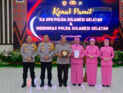 Kapolda Sulsel Pimpin Upacara Pelantikan Dirbinmas dan Serah Terima Jabatan Ka SPN Polda Sulsel