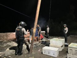 Patroli KRYD, Personel Patmor Bubarkan Sekelompok Remaja yang Nongkrong Larut Malam