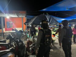 Patroli KRYD, Polisi Kembali Sambangi Pasar Malam Antisipasi Premanisme dan Pungutan Liar