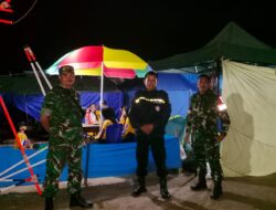 Jaga Kamtibmas, Babinsa dan Bhabinkamtibmas Patroli di Lokasi Perkemahan