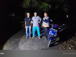 Jaga Kamtibmas, Bhabinkamtibmas Patroli Malam Bersama Kepala Dusun