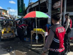 Tim Patroli Presisi Sat Samapta Polres Bulukumba Sambangi Pasar Cekkeng