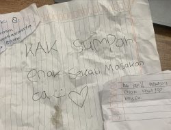 SPPG Polres Bulukumba Dapat Surat Cinta dari Siswa SMK, “Kak Sumpah Enak Sekali Masakanta”
