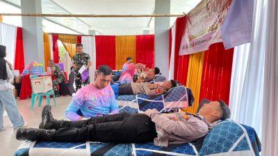 Lions Club Bulukumba Pinisi Gelar Donor Darah, Puluhan Polisi Ikut Donor