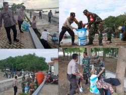 TNI-Polri Bersama Instansi Terkait Gelar Aksi Bersih Pantai di Bulukumba