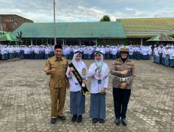 Police Go To School, Sat Lantas Polres Bulukumba Sosialisasi Tertib Berlalu Lintas di Kalangan Pelajar