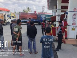 Satuan Samapta Polres Bulukumba Patroli di SPBU, Pastikan Ketersediaan BBM dan Imbau Jaga Kamtibmas