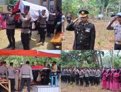 Pemakaman Dinas Untuk Almarhum Aiptu Muh.Asri, Penghargaan dan penghormatan institusi Polri
