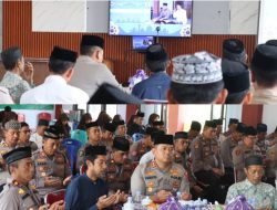 Dari Pesantren Babul Khaer, Polres Bulukumba Ikuti Ngaji Kebangsaan dan Ikut Doakan Bangsa Indonesia.