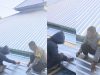 Wujud Nyata Kehadiran Polisi di Tengah Masyarakat, Aiptu Jusman Gotong Royong Perbaiki Atap Masjid