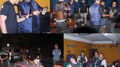 Polres Bulukumba Gelar Operasi KRYD di Bira, Dua Pengunjung dan Pelayan Kafe Jalani Tes Urine