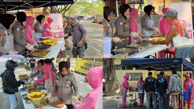 Aksi Jumat Berkah Makan Gratis Polres Bulukumba Kian Ramai Diserbu Warga